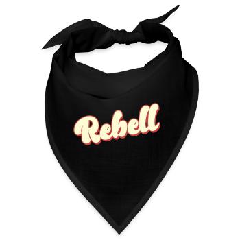 rebel dieb rowdy rebell bandit hustler gang crime - Bandana - Schwarz - Vorne
