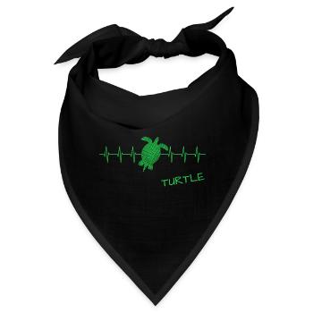 Turtle - Bandana - Schwarz - Vorne