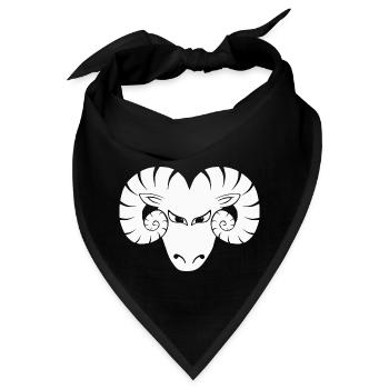 Widder - Bandana - Schwarz - Vorne