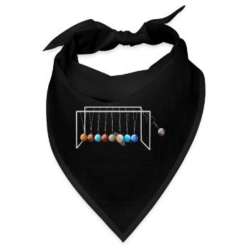 Never Forget Pluto Lustiges Planet Pluto - Bandana - Schwarz - Vorne