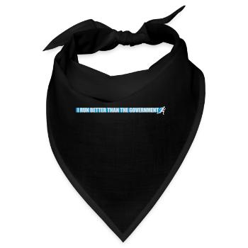 run better than government - Bandana - Schwarz - Vorne