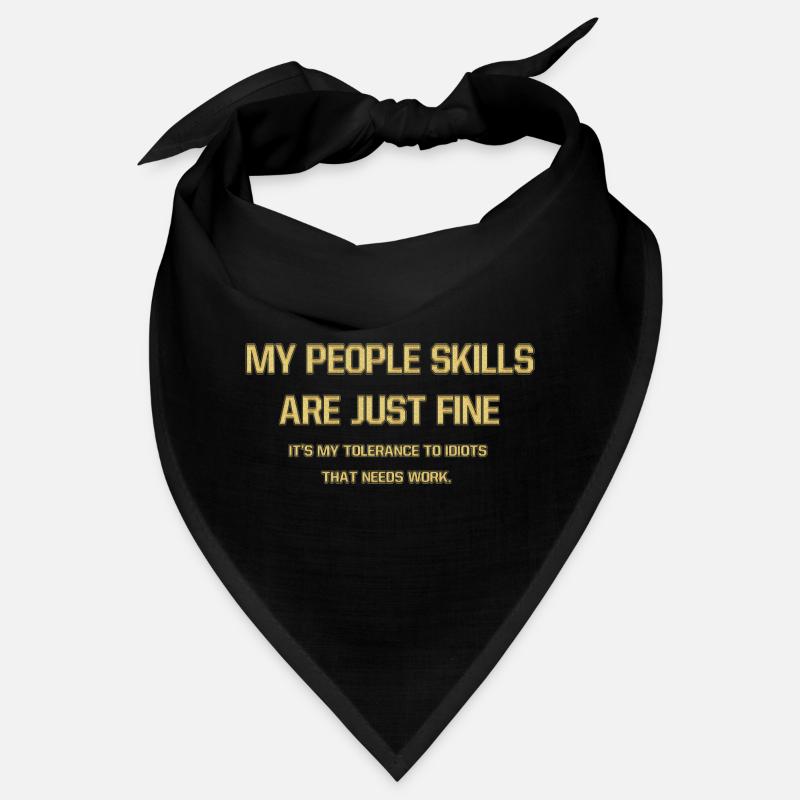 Bold Self-Assertion Typography Design Bandana