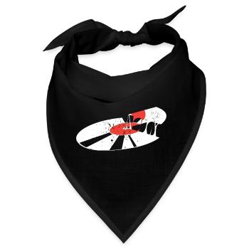 Vinyl - Bandana - Schwarz - Vorne