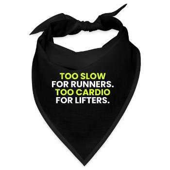 02_too-langsam-für-runners_dark-Kleidungsstück - Bandana - Schwarz - Vorne