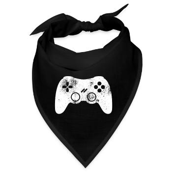 Controller Gamer Zocker Videospiel Video Spiel VG - Bandana - Schwarz - Vorne