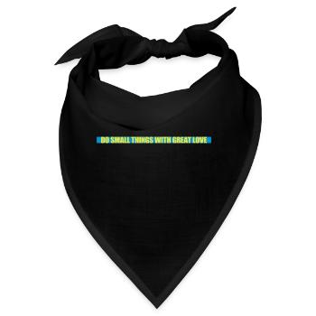Zitat do small things - Bandana - Schwarz - Vorne