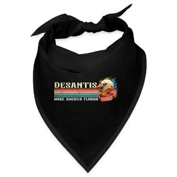 Vintage Distressed Desantis 2024 Wahl - Bandana - Schwarz - Vorne