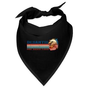Vintage Distressed Desantis 2024 Wahl - Bandana - Schwarz - Vorne