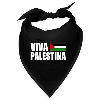 Viva palestina - Bandana - Schwarz - Vorne