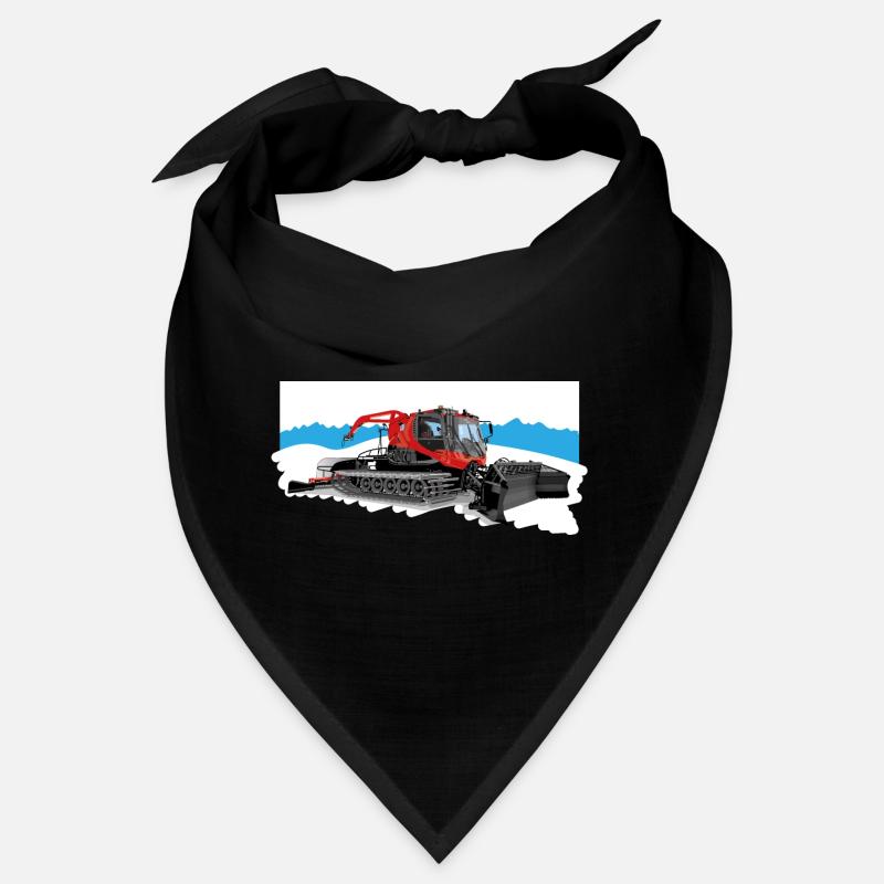 Dameuse au travail dans la neige Bandana