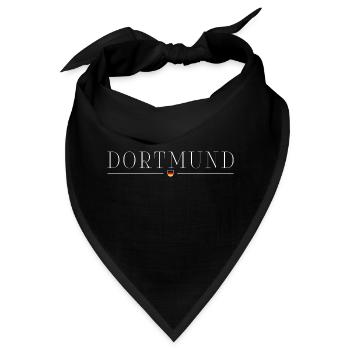 Dortmund Deutschland Eleganz Stil Design T-Shirt - Bandana - Schwarz - Vorne