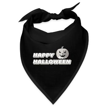 HAPPY HALLOWEEN - Bandana - Schwarz - Vorne