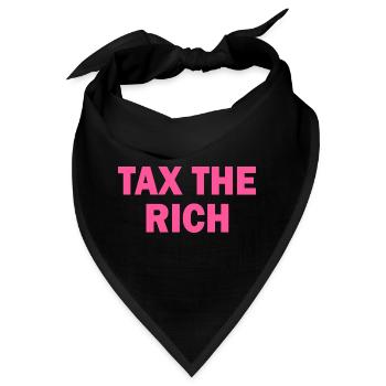 Tax the rich - Bandana - Schwarz - Vorne