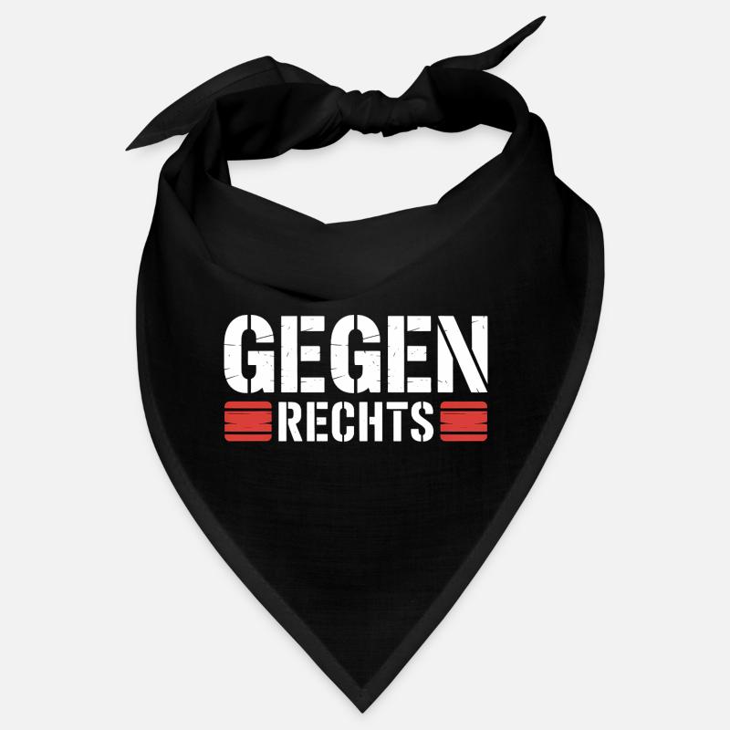 Gegen Rechts - Funny Antifa Spruch Bandana