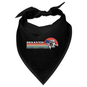 Ron DeSantis 2024 - Make America Florida, USA - Bandana - Schwarz - Vorne