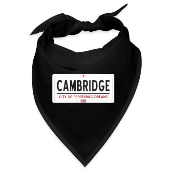 Ortsschild von Cambridge - Bandana - Schwarz - Vorne