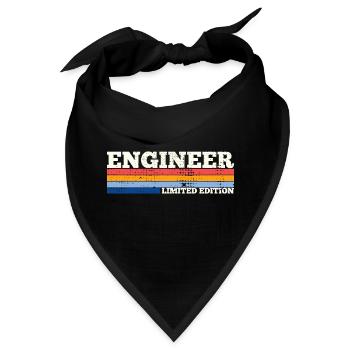 Engineers - Funny Sarcastic Engineering - Bandana - Schwarz - Vorne