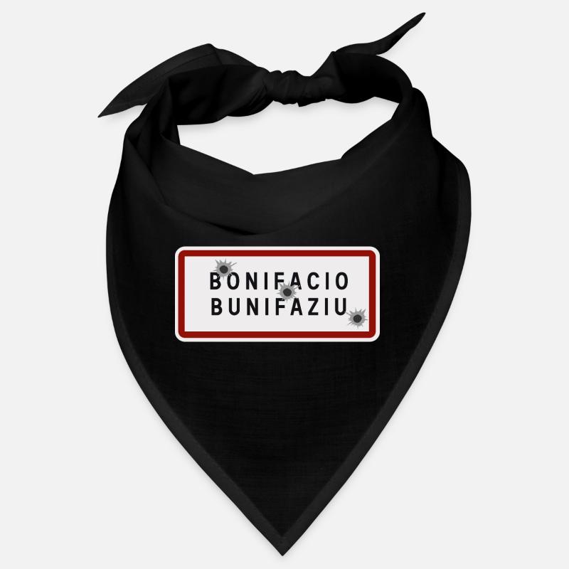 Panneau d’entrée de la ville de Bonifacio Bandana