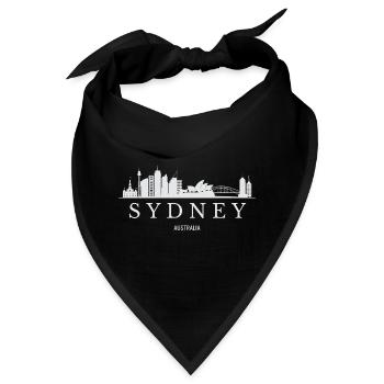 Sydney Skyline, Sydney, Australien - Bandana - Schwarz - Vorne