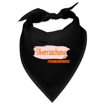 Überraschung - Frauen Perimenopause - Bandana - Schwarz - Vorne