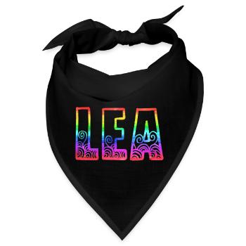 lea rs regenbogen - Bandana - Schwarz - Vorne
