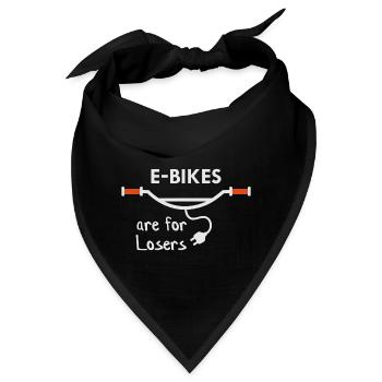 E-Bikes sind für Verlierer - Bandana - Schwarz - Vorne