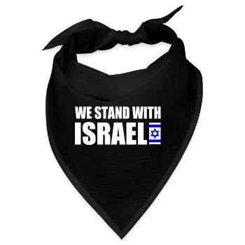 We stand with israel - Bandana - Schwarz - Vorne