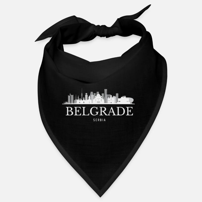 Silhouette de Belgrade, Belgrade Serbie Bandana