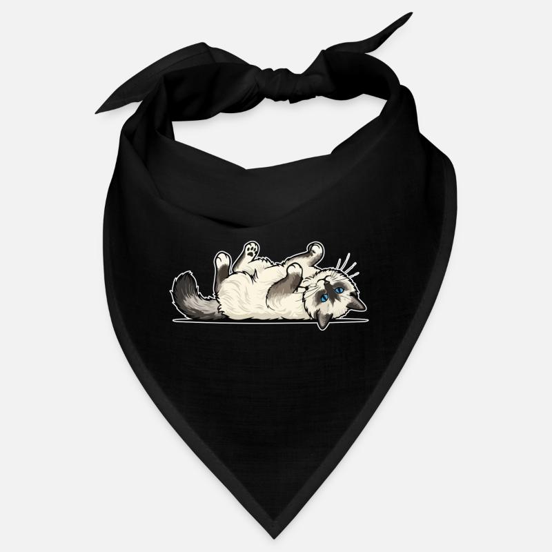 Grey Tabby Cat Marauding Hunter Portrait Bandana