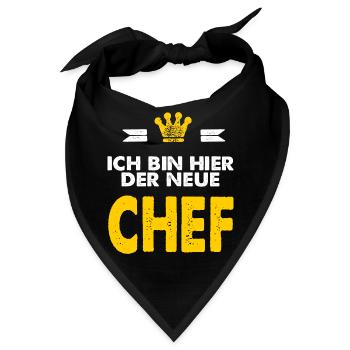 CD - Ich bin hier der neue Chef - - RAHMENLOS - Bandana - Schwarz - Vorne