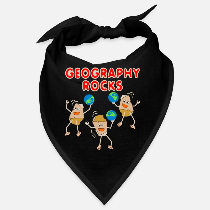 Three Geography Rocks Bandana