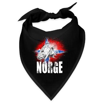 Norwegen Dorsch - Bandana - Schwarz - Vorne