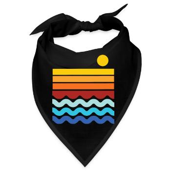 Strand Horizont - Bandana - Schwarz - Vorne