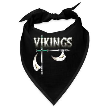 Wikinger Krieger - Bandana - Schwarz - Vorne