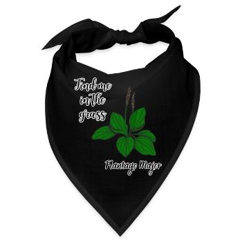 Finde mich im Gras... Breitblättrige Grundel - Bandana - Schwarz - Vorne