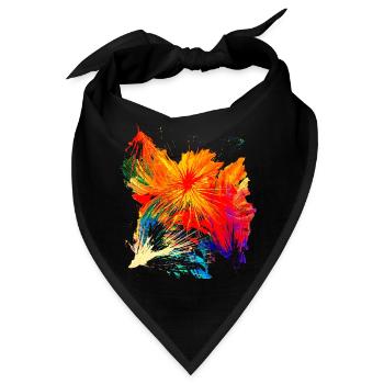 "Sylvester" Acryl Paint 41 by Marco Eckenbrecht - Bandana - Schwarz - Vorne