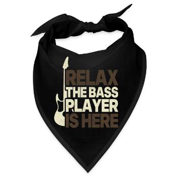 Lustiges Geschenk für den Bass-Bass-Bassisten - Bandana - Schwarz - Vorne