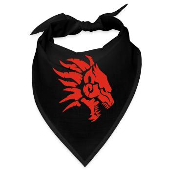 Die Höllenbestie (rot) - Bandana - Schwarz - Vorne