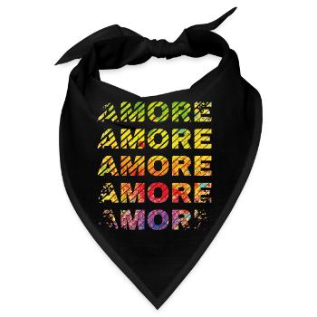 AMORE - Bandana - Schwarz - Vorne