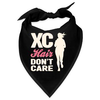 Crosslauf | Cross Country Läufer Berglauf Geschenk - Bandana - Schwarz - Vorne