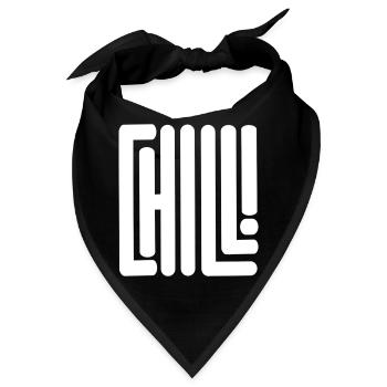 Just chill - Bandana - Schwarz - Vorne