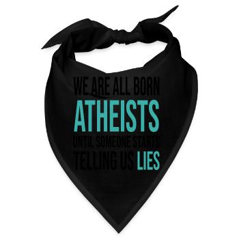Atheismus Wissenschaft - Bandana - Schwarz - Vorne