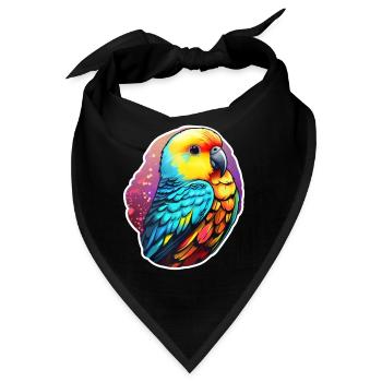 Sittich Fantasie - Bandana - Schwarz - Vorne