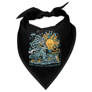 World Creativity and Innovation Day - Bandana - Schwarz - Vorne
