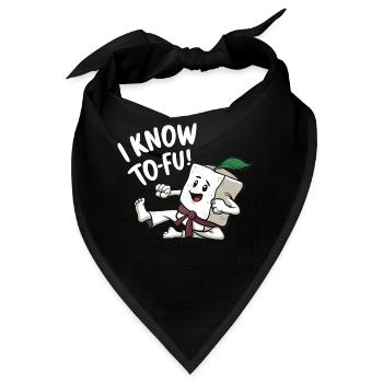 Tofu Lustiges - Bandana - Schwarz - Vorne