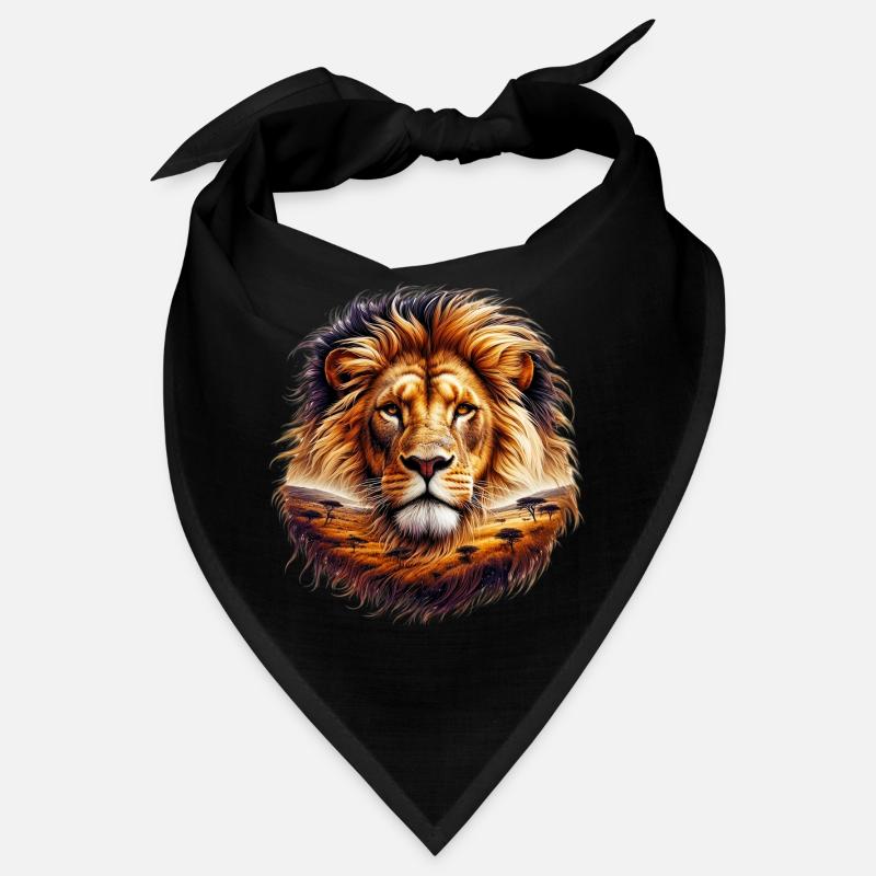 Löwe - Bandana - Schwarz