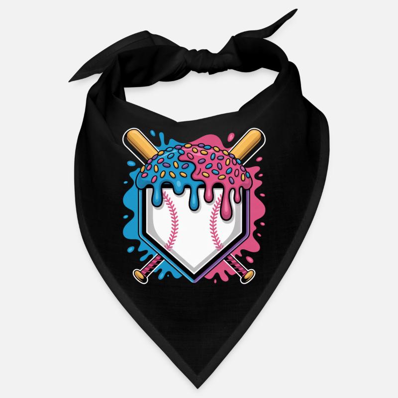 Plaque de baseball avec glace et pépites Bandana