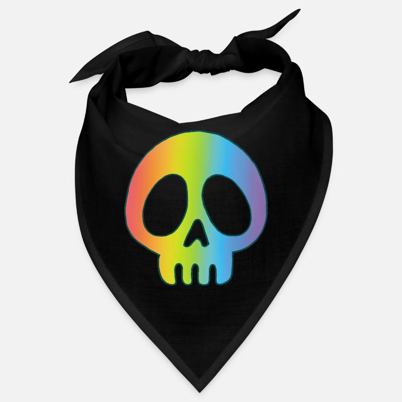 Multicolored skull Bandana