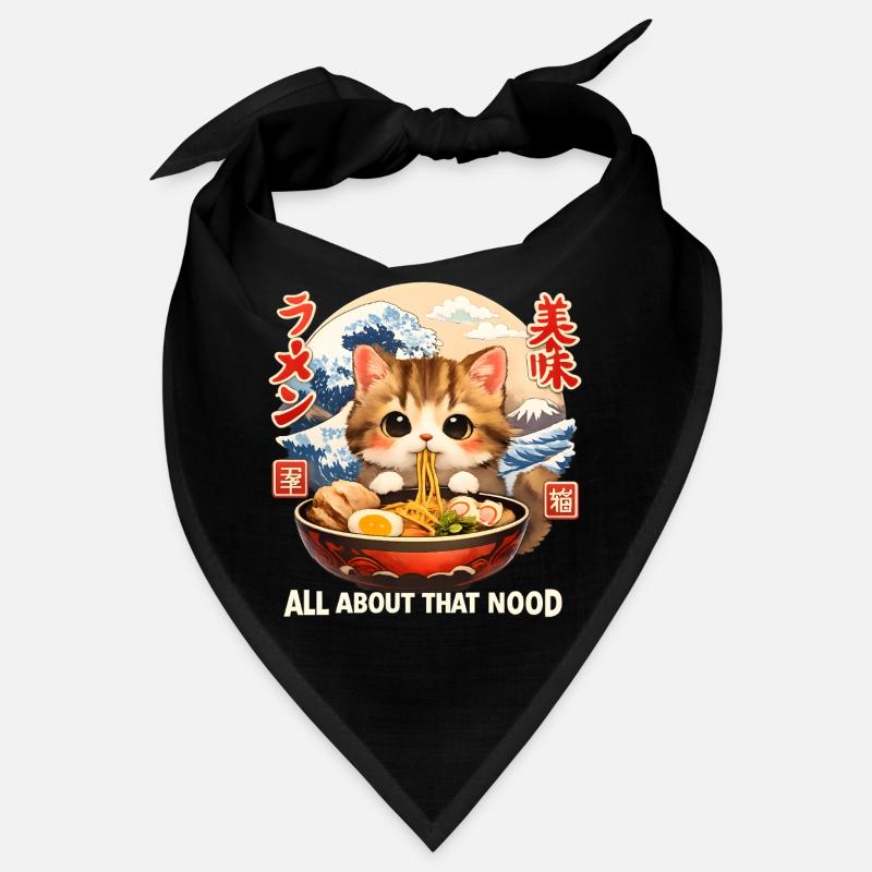 Anime de Ramen de chatons de Kawaii Bandana
