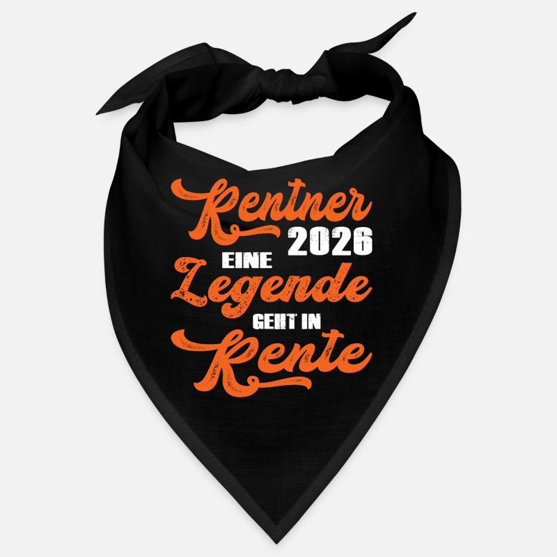Typographie rétro orange 2028 Retraité 2026 Bandana